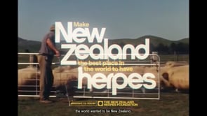 「ヘルペスで誇りを取り戻す」というバカげた提案が、どうして世界を動かしたのか / New Zealand Herpes Foundation「THE BEST PLACE TO HAVE HERPES」 メインシーン