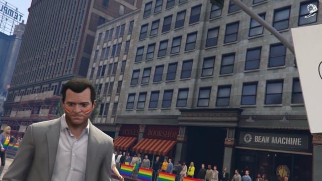 世界一暴力的なゲームに、壊せないパレードを仕込んだ / STOCKHOLM PRIDE「LOS SANTOS PRIDE」 メインシーン