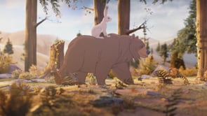 冬眠するクマに、はじめてのクリスマスを / John Lewis「The Bear and the Hare」 メインシーン