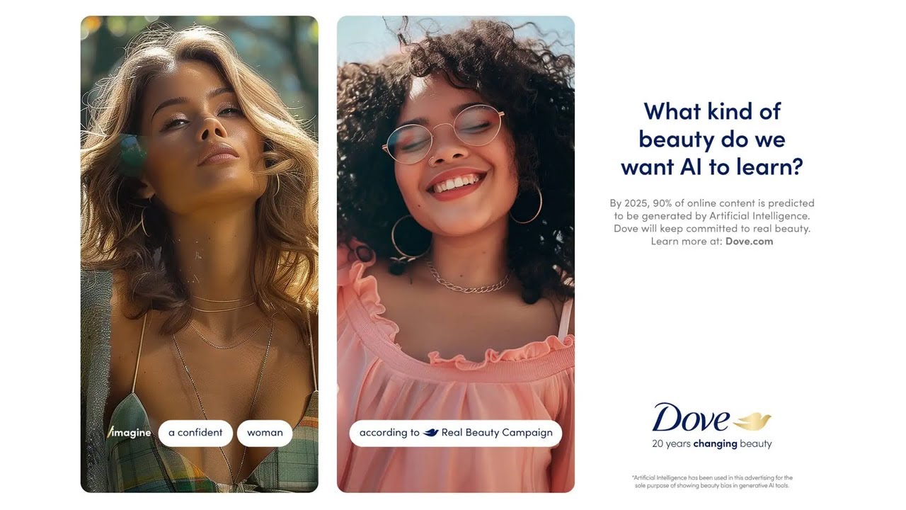 アルゴリズムを「再教育」するという、逆襲 / DOVE「Real Beauty Redefined for the AI Era」 メインシーン