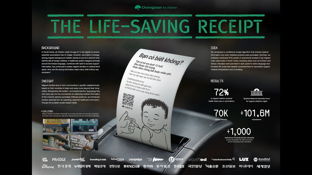 レシートが、命を守るメディアになった / CHOROGUSAN「The Life-Saving Receipt」 メインシーン