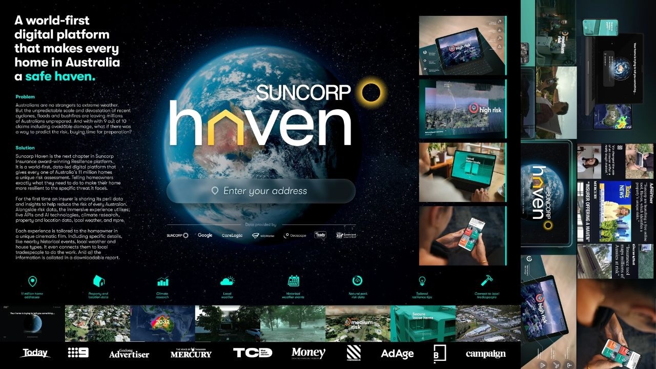 家が、自分の弱点を告白してきた / SUNCORP INSURANCE「HAVEN」 メインシーン