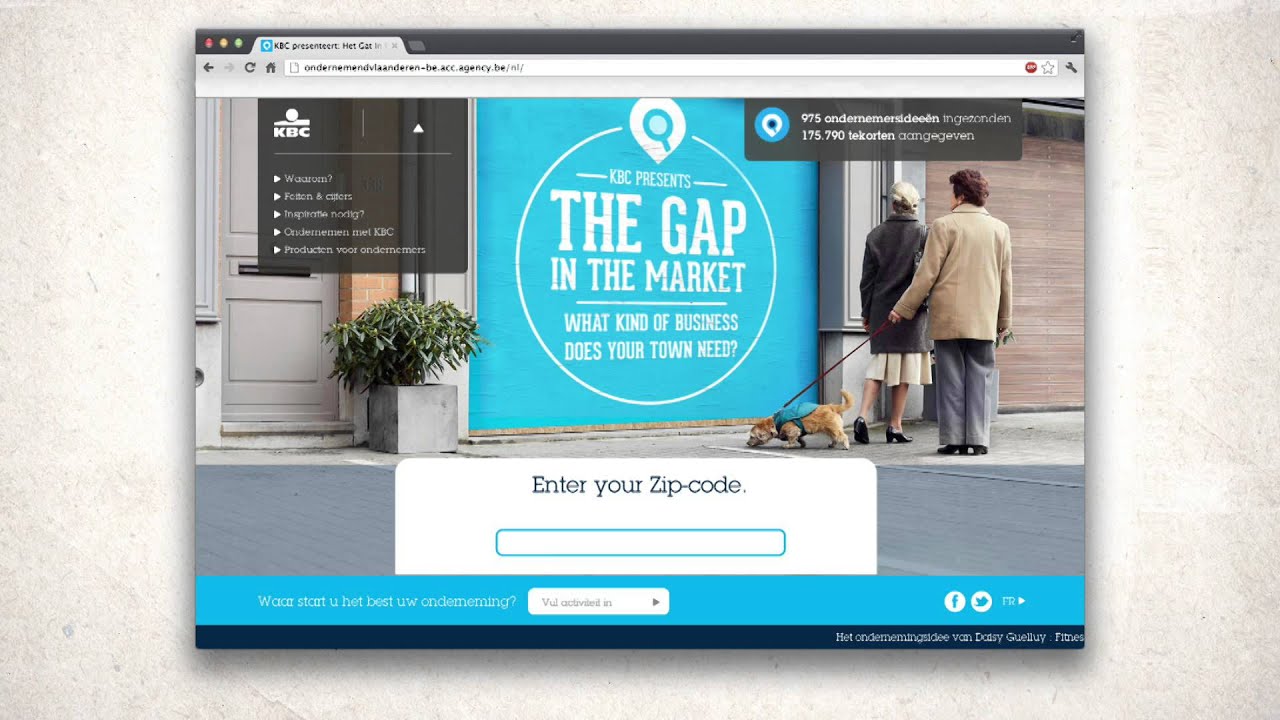 銀行が、敵じゃなくなった日 / KBC「THE GAP IN THE MARKET」 メインシーン