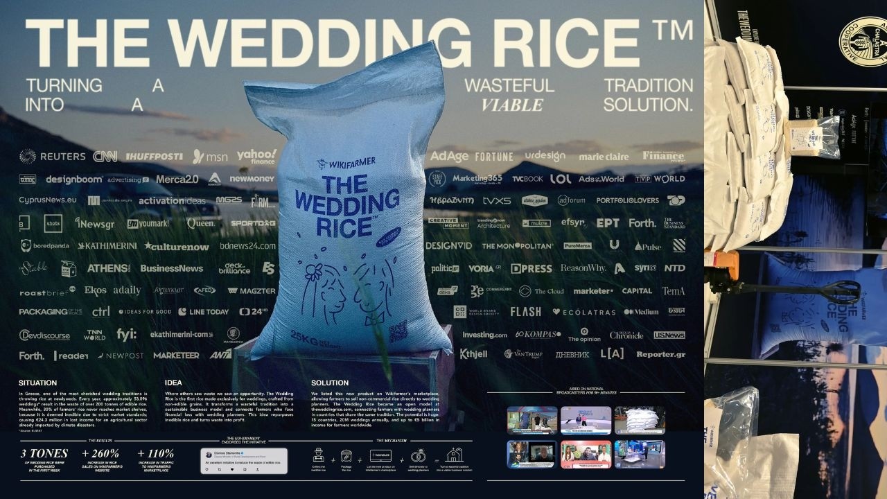 撒かれる米は、なぜ捨てられていた米じゃダメなのか / WIKIFARMER「THE WEDDING RICE」 メインシーン