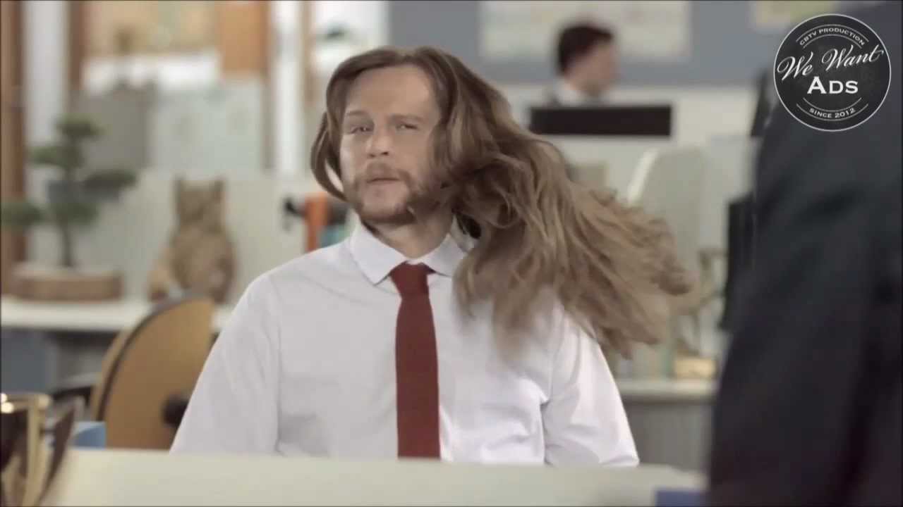 ハッハー！ ハーハー！ / Dove Men+Care「Girl's shampoo isn't made for real men!」 メインシーン