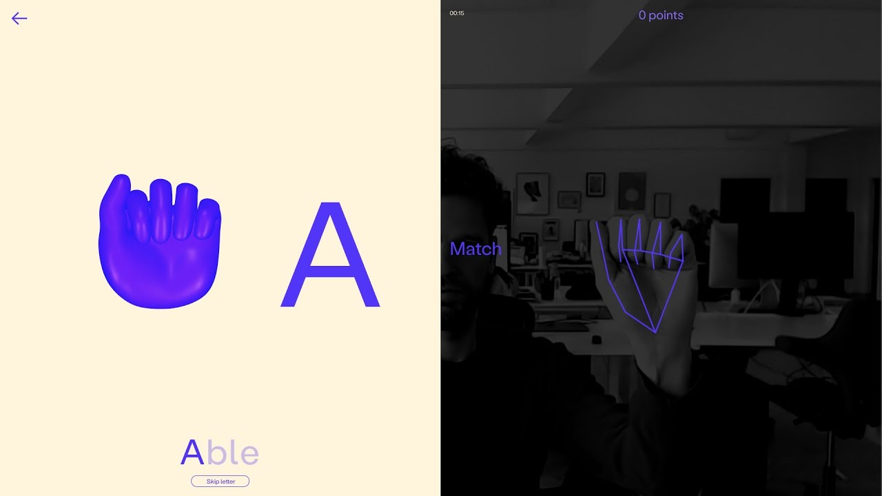 機械学習が、親子の会話をつなぐ / American Society for Deaf Children「Fingerspelling」 メインシーン