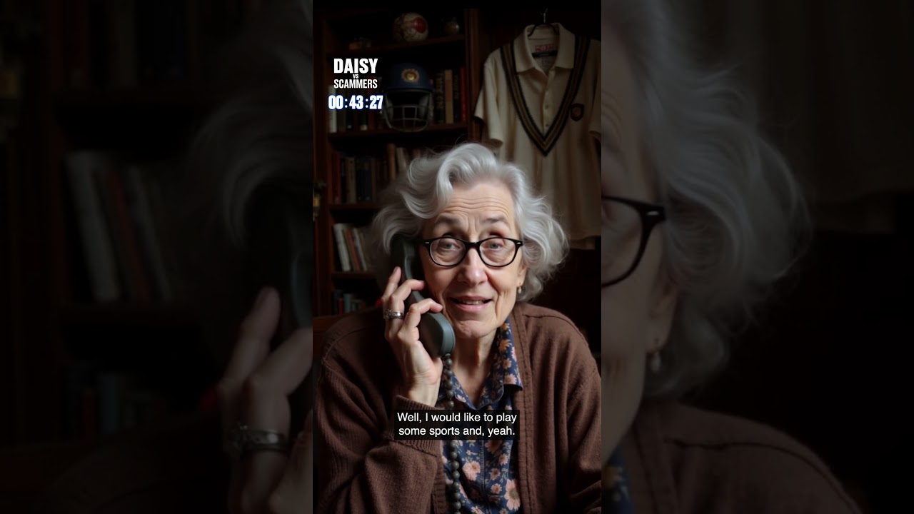 78歳のAIおばあちゃんが、詐欺師の時間を奪い続ける / Virgin Media O2「Daisy vs Scammers」 メインシーン