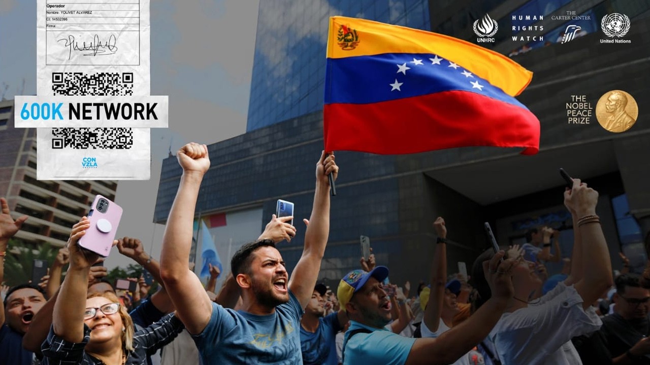 投票用紙のQRコードが、独裁を揺さぶった / Comando Con Venezuela「600K Network」 メインシーン