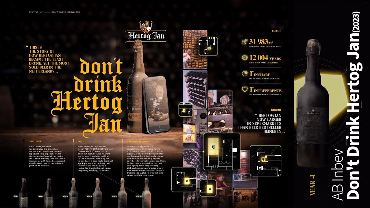 「飲むな」と言われたら、飲みたくなるのが人間クマ / HERTOG JAN「DON'T DRINK HERTOG JAN」 メインシーン